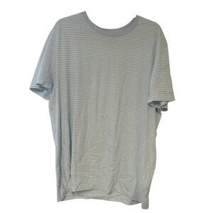 NWOT J.Crew Slim Washed Crew Neck T-Shirt Striped Blue Size 2XL